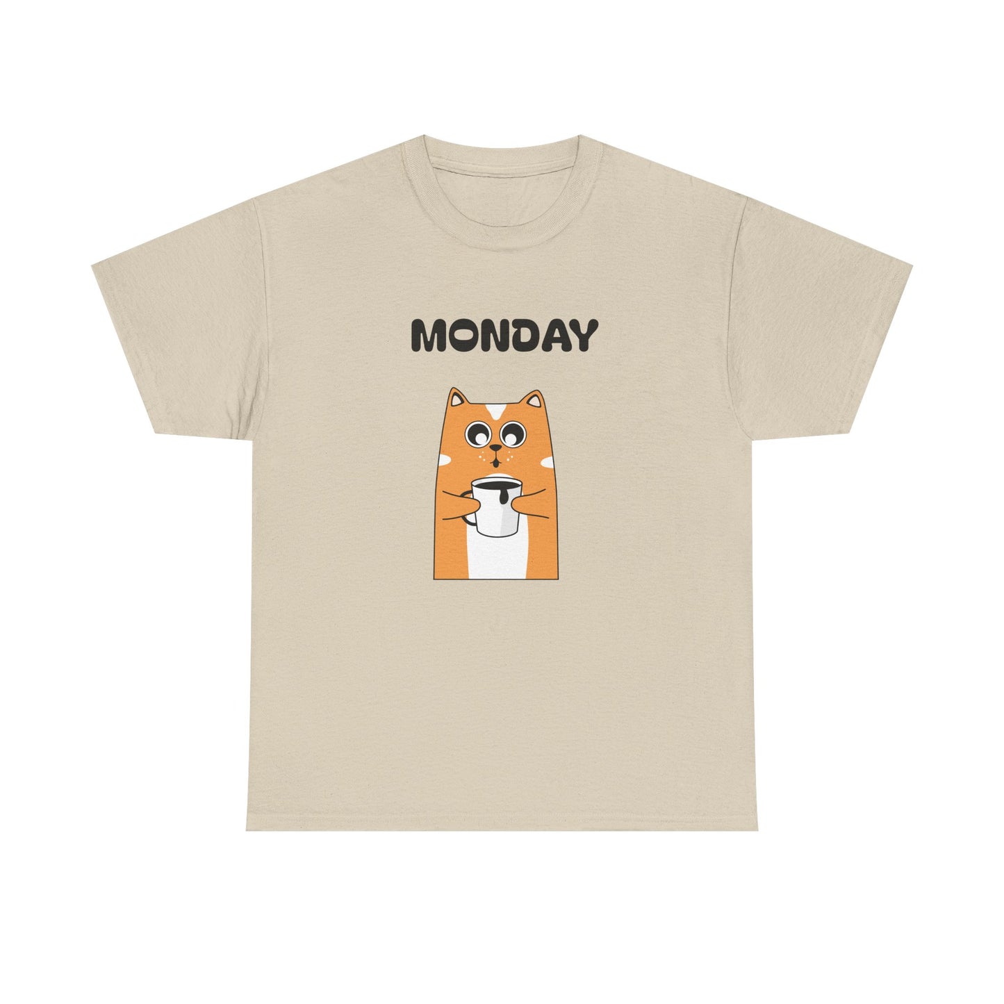 Monday Dog Tee — Cute Shiba Coffee T-Shirt for Pet Lovers