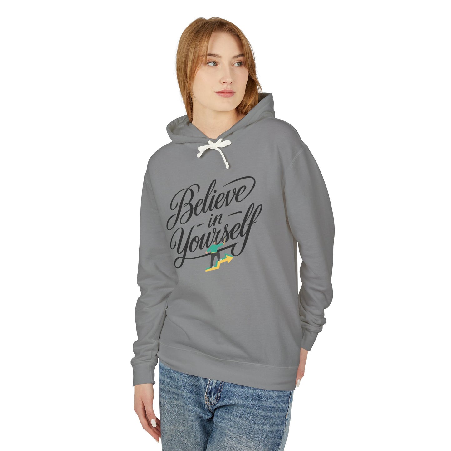 Believe in Yourself Hoodie — Inspirational Script Motivational Pullover