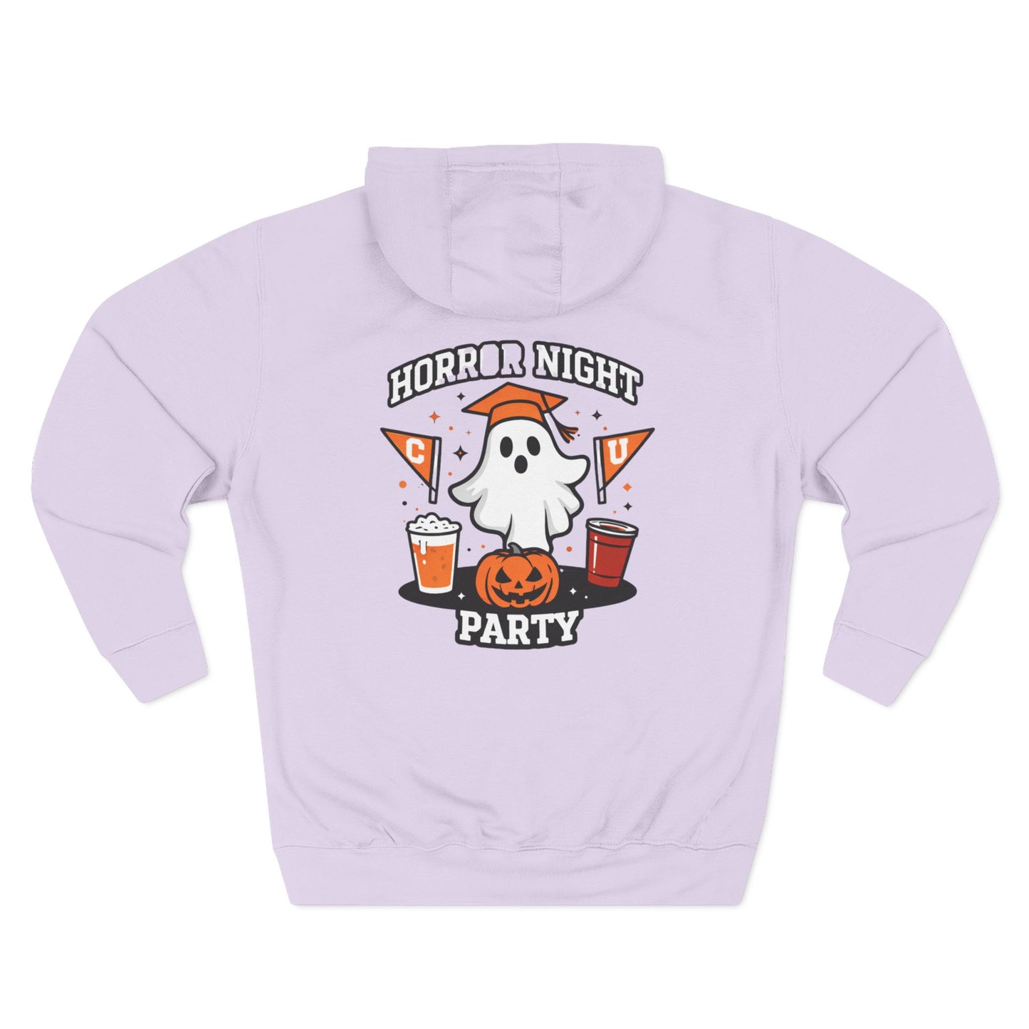 Hoodie — "Horror Night Party" Cute Ghost Halloween Hoodie