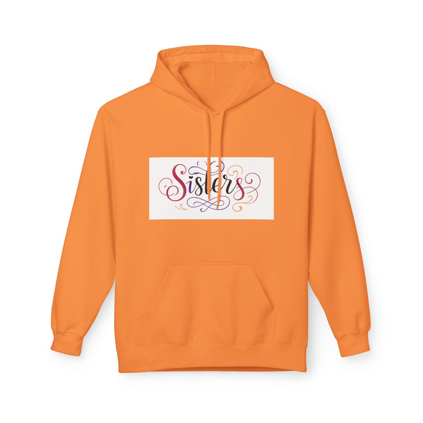 Sisters Colorful Script Hoodie — Cozy Family Gift for Sisters
