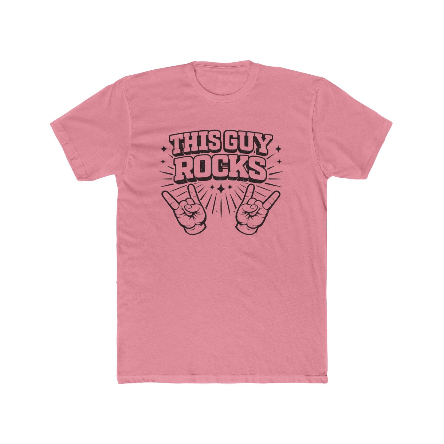 This Guy Rocks T‑Shirt — Retro Rock Hand Sign Tee