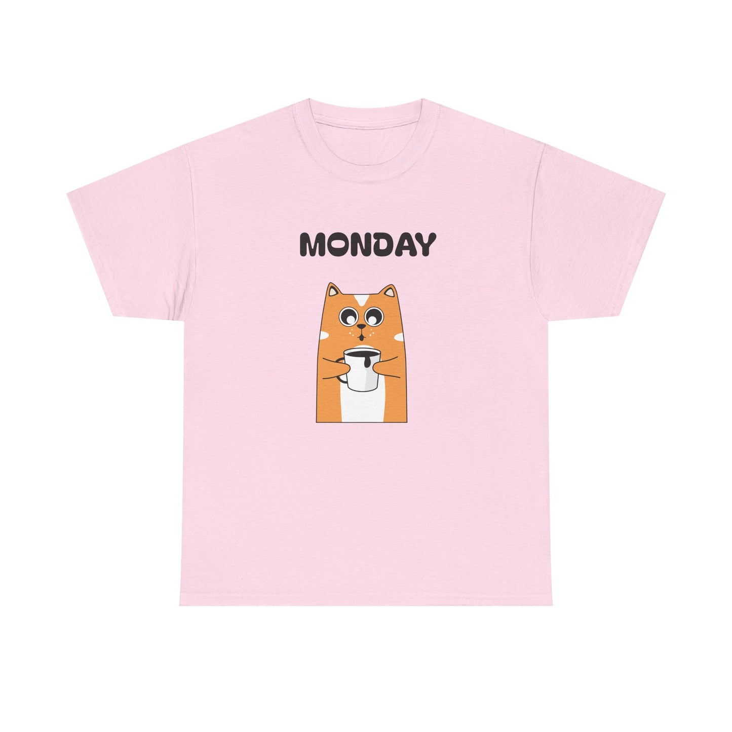 Monday Dog Tee — Cute Shiba Coffee T-Shirt for Pet Lovers