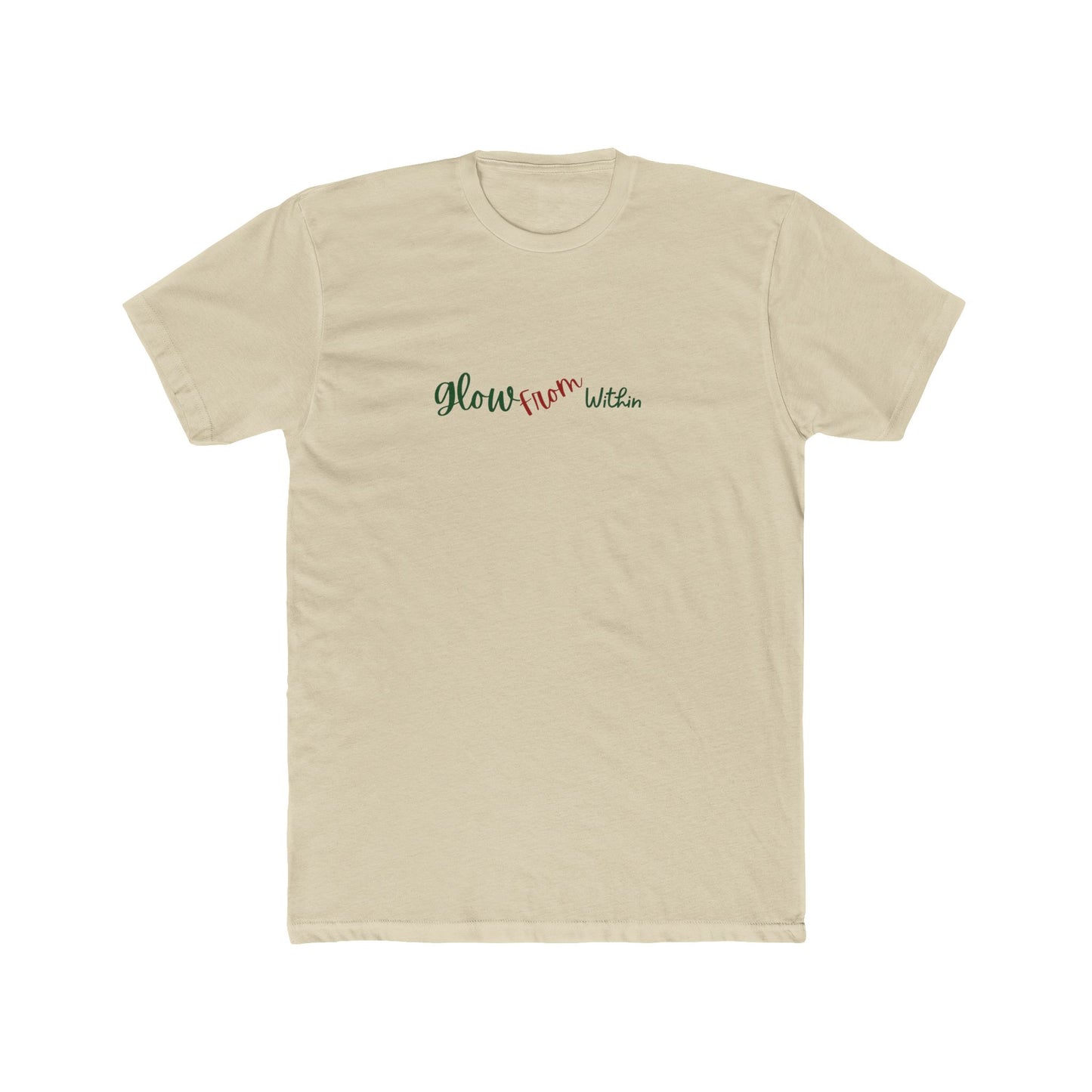 Glow Your Way T-Shirt — Floral Script Inspirational Tee