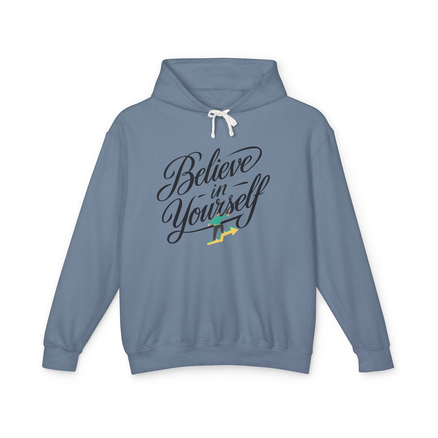 Believe in Yourself Hoodie — Inspirational Script Motivational Pullover