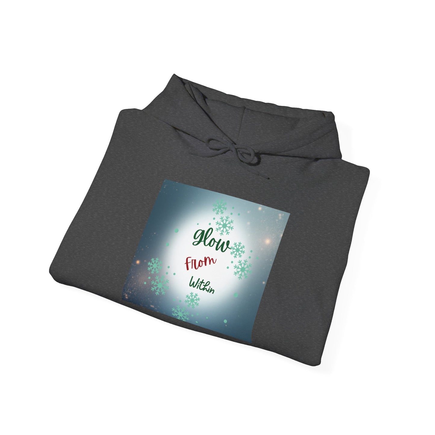 Hoodie — 'Glow From Within' Inspirational Galaxy Graphic Sweatshirt