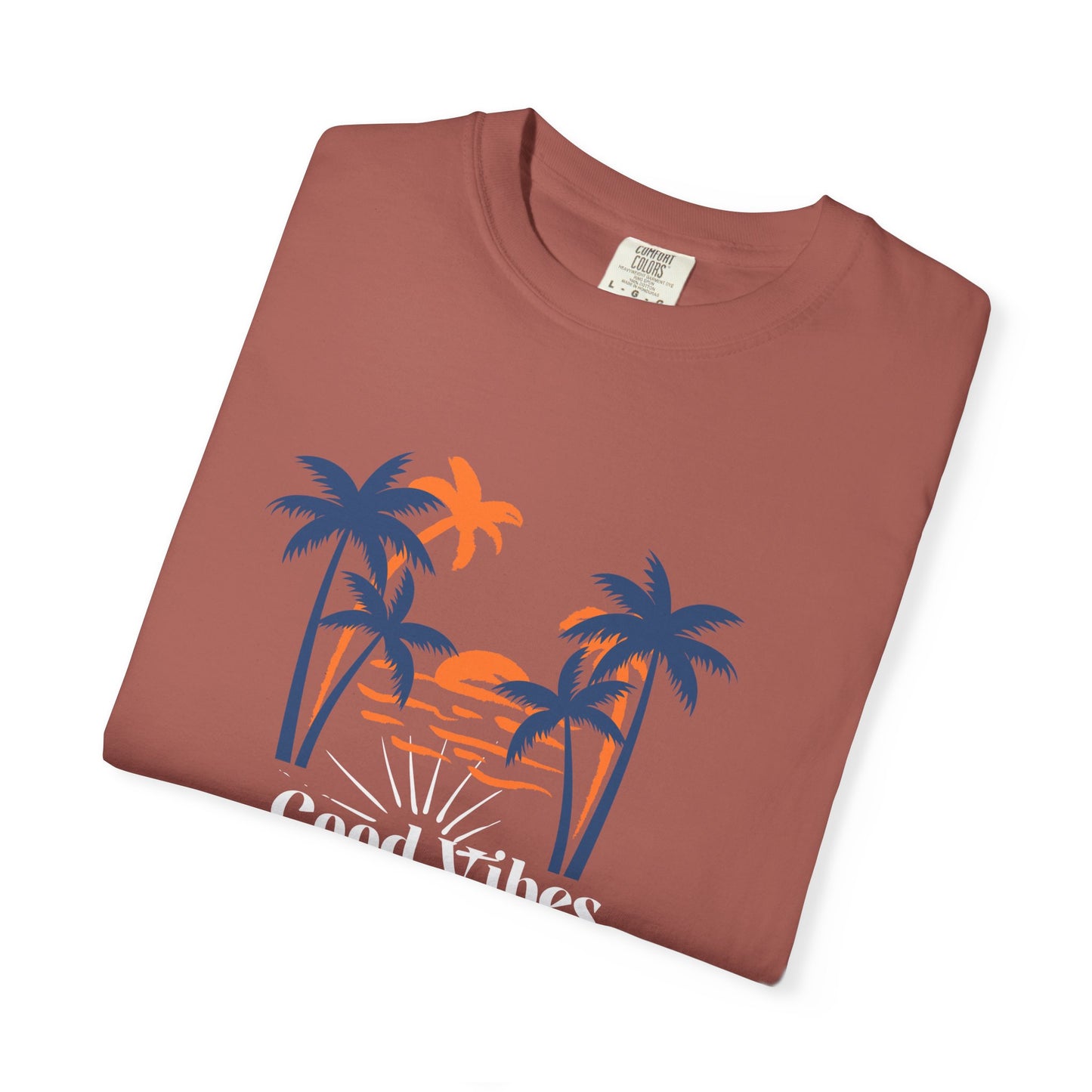 Palm Sunset T-Shirt — Retro Tropical Palm Tree Graphic Tee