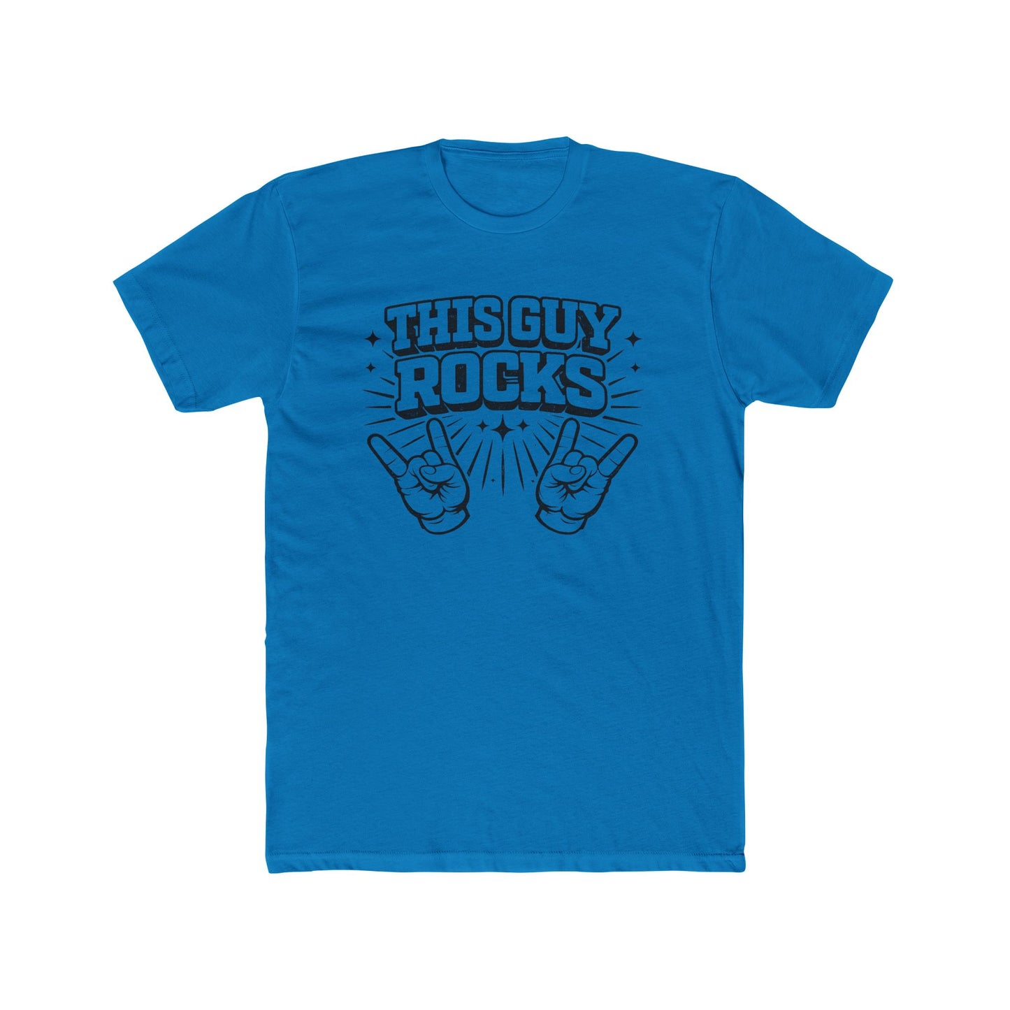 This Guy Rocks T‑Shirt — Retro Rock Hand Sign Tee