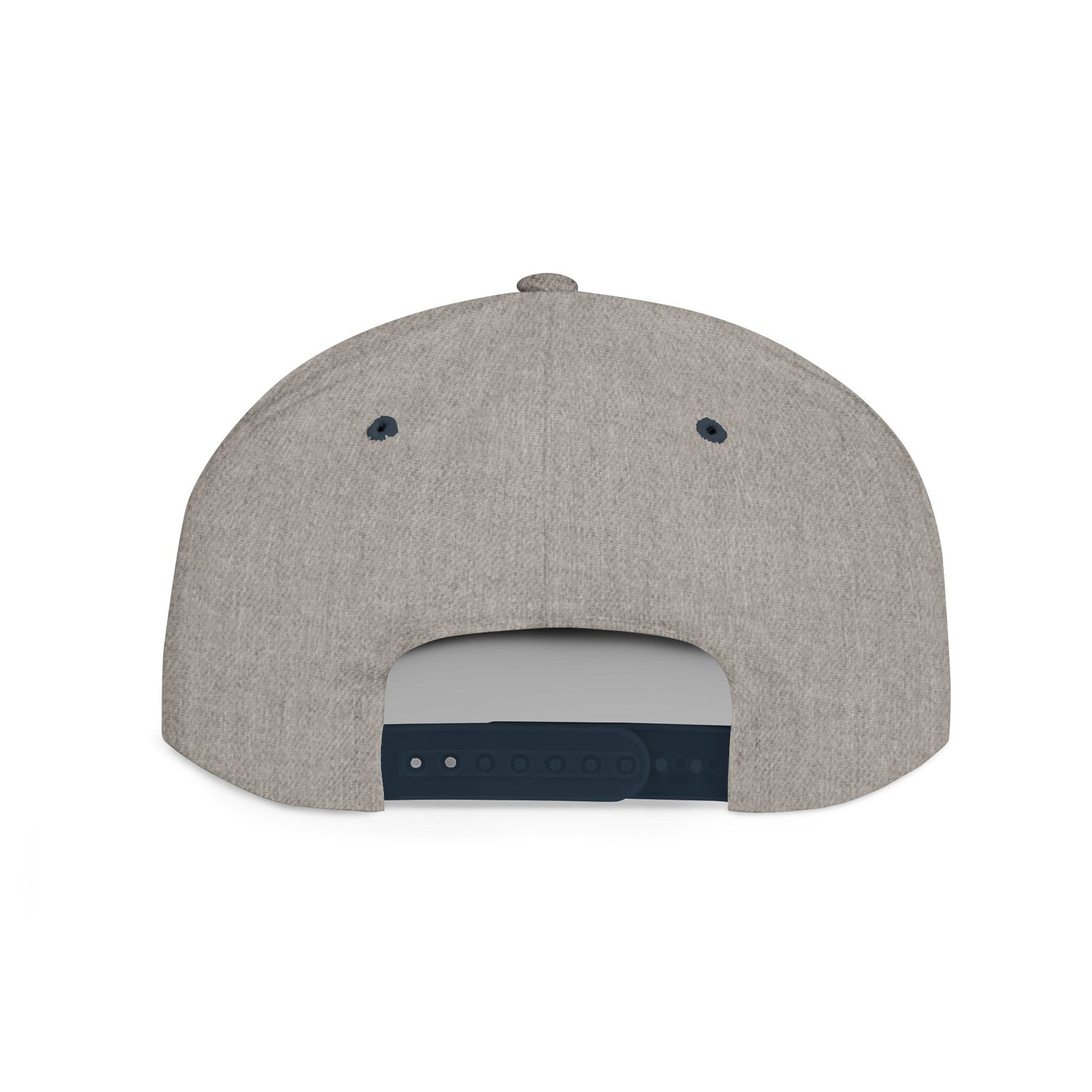 Flat Bill Snapback Hat — 'Radiate Kindness' Embroidered White Cap