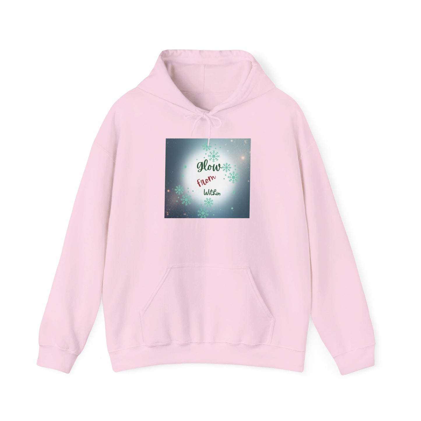 Hoodie — 'Glow From Within' Inspirational Galaxy Graphic Sweatshirt