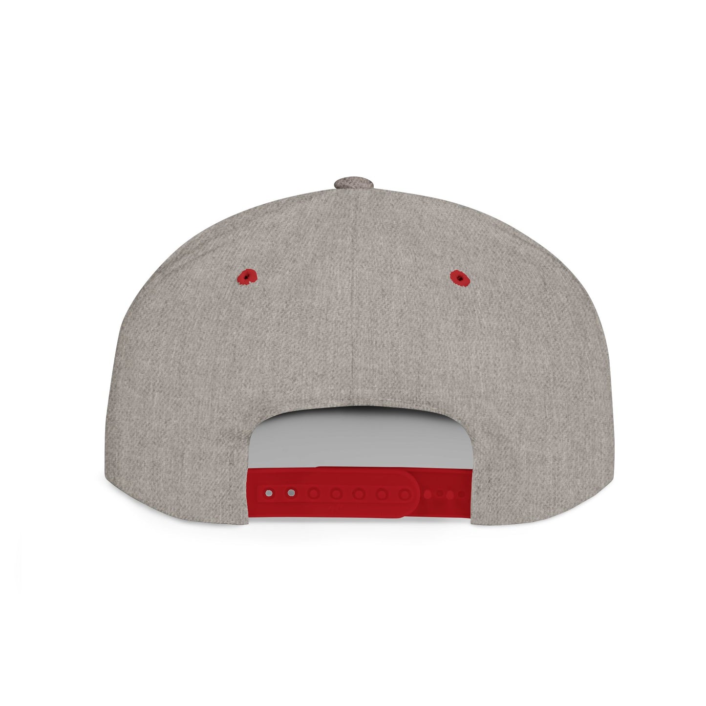 Flat Bill Snapback Hat — 'Radiate Kindness' Embroidered White Cap