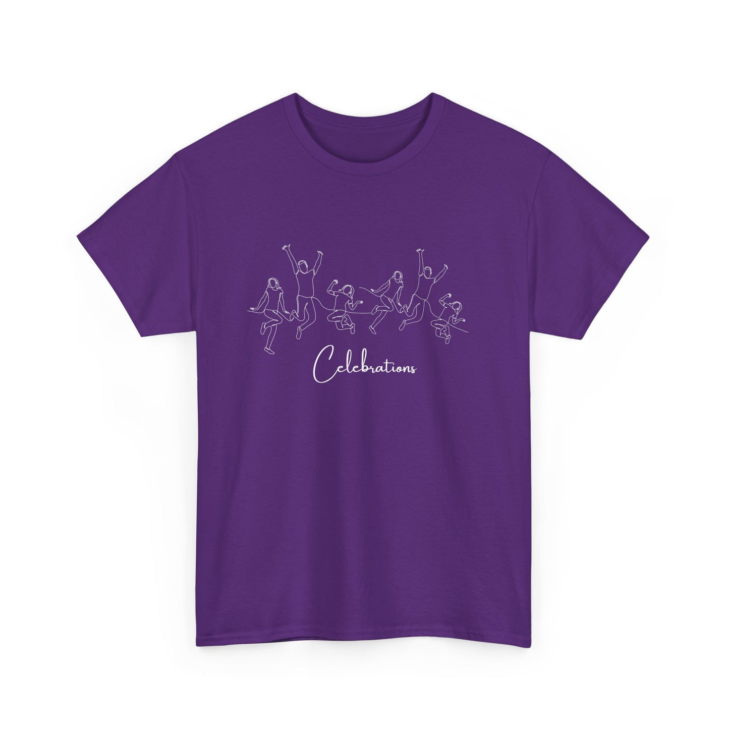 Celebrations T-Shirt — Minimal Confetti Script Tee