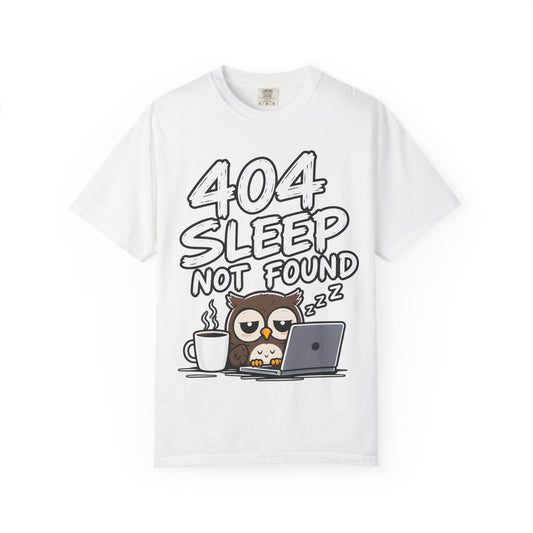 T-Shirt — 404 Sleep Not Found Owl Graphic Tee