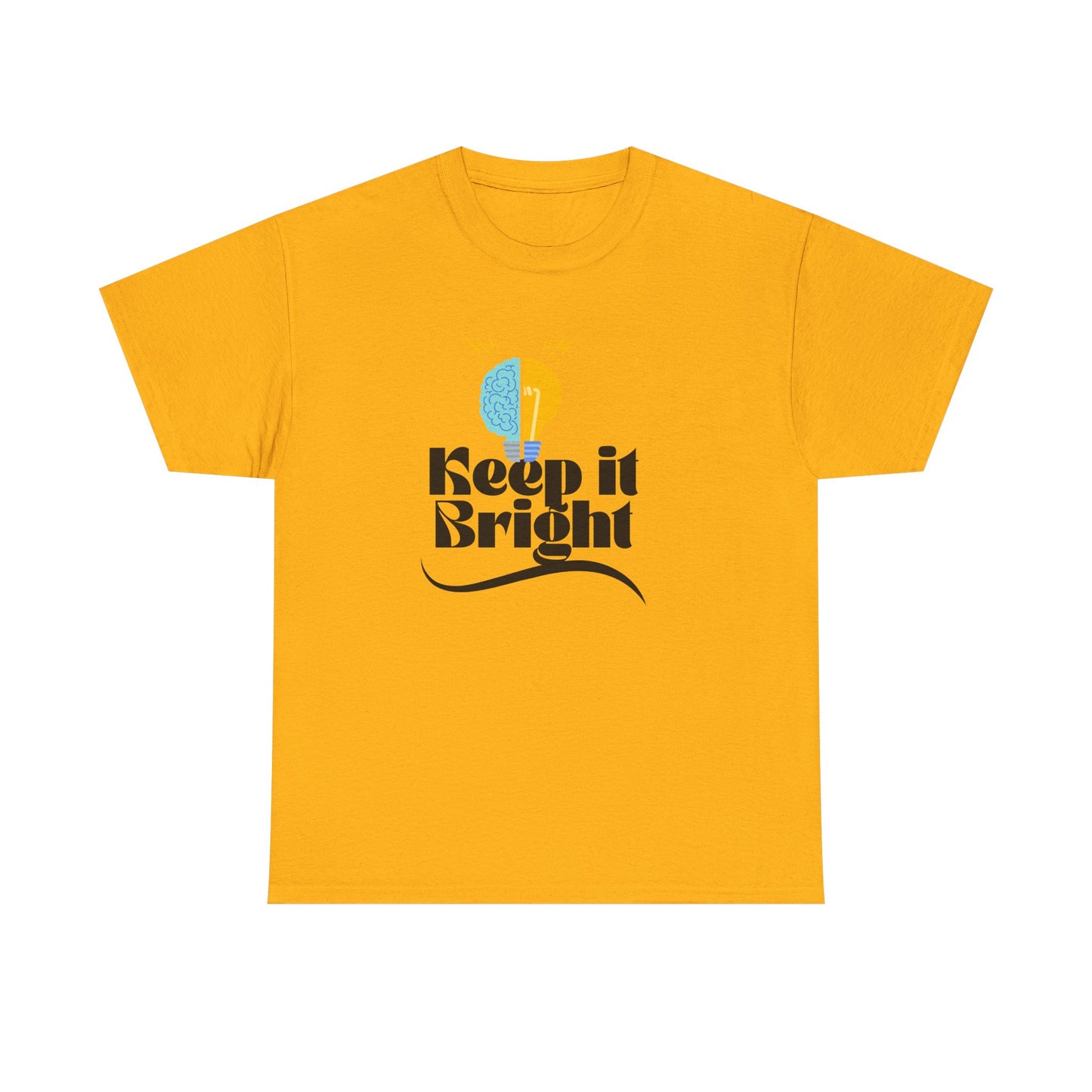 Keep It Bright Graphic Tee — Positive Sun & Moon Retro T-Shirt