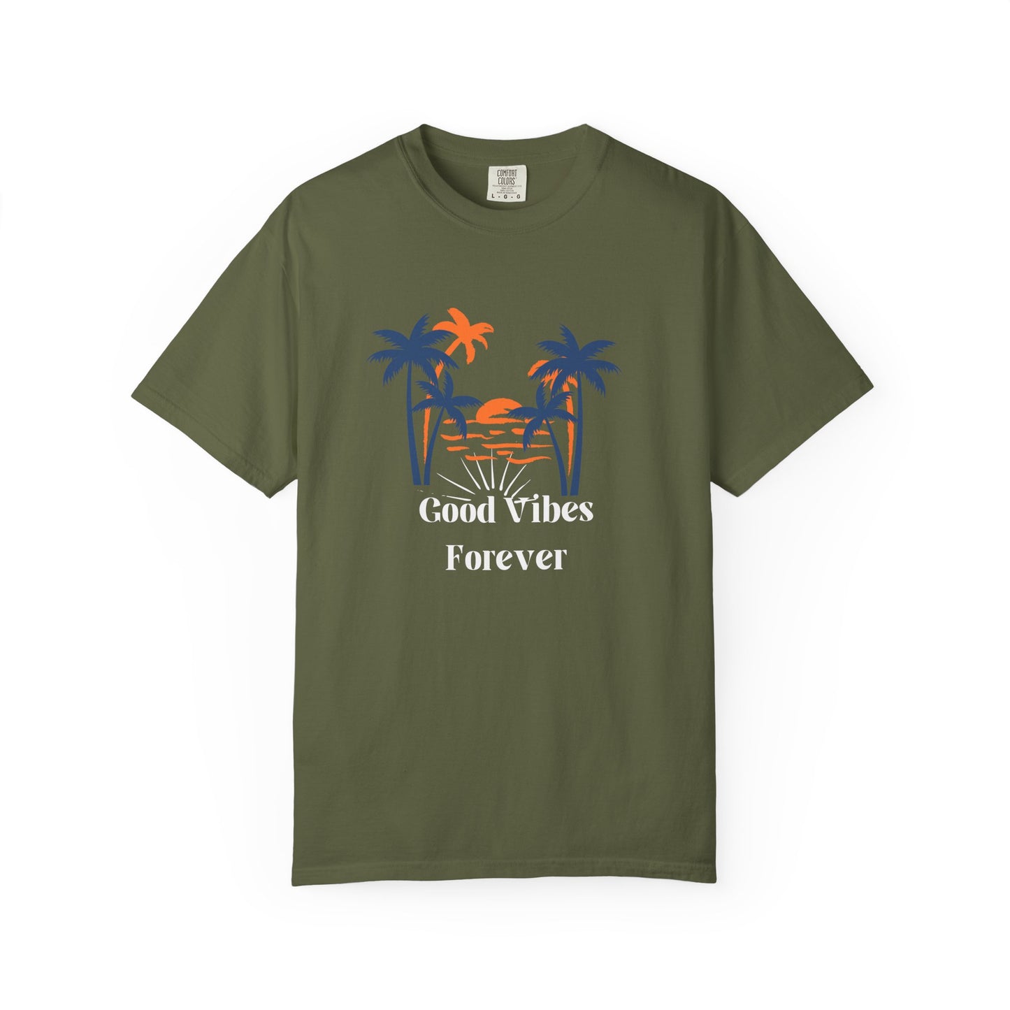 Palm Sunset T-Shirt — Retro Tropical Palm Tree Graphic Tee