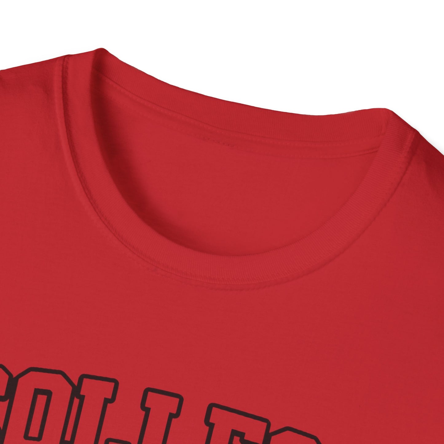 College Spirit T-Shirt — Cute Ghost Mascot with Pennants